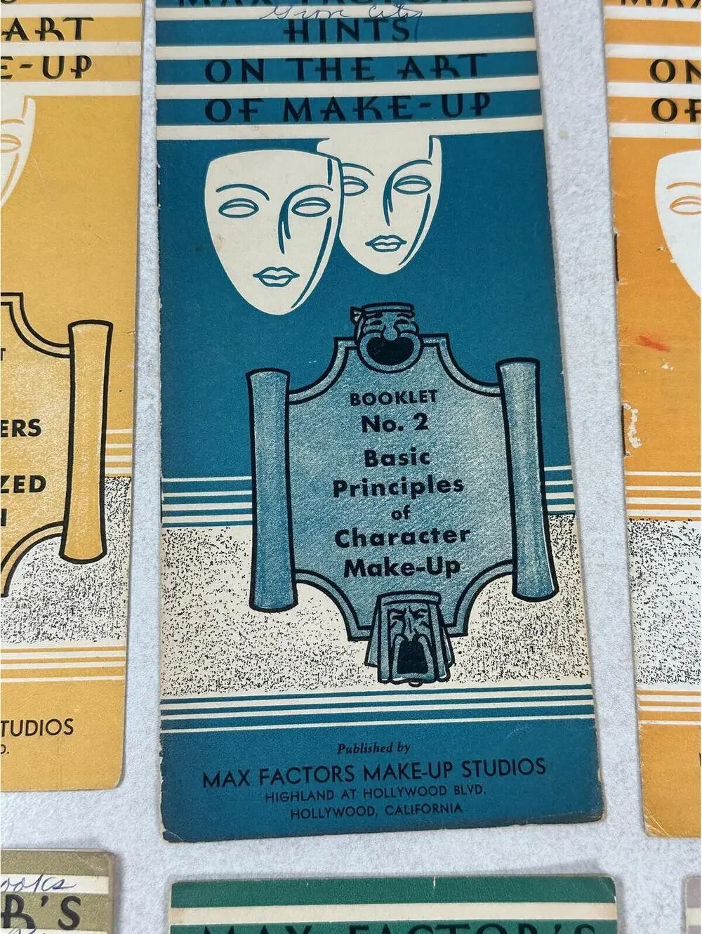 VTG 1930s Max Factor Hints On The Art Of Make-Up Booklet Lot Of 8